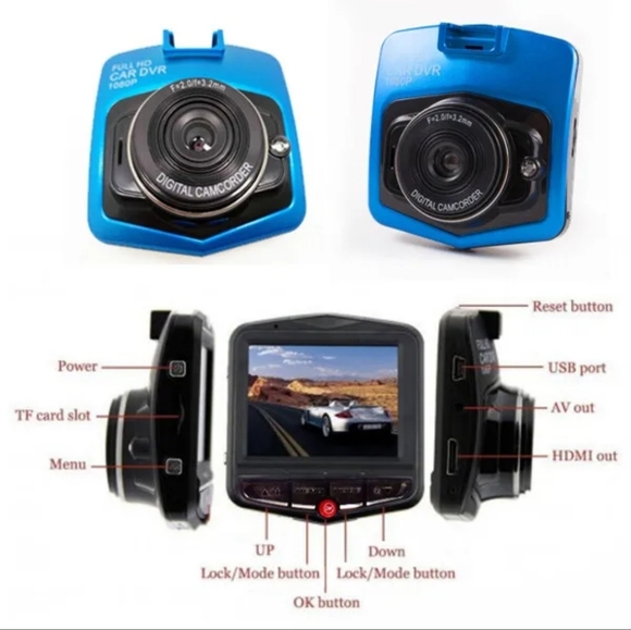 2.4" Full 1080P Dash Cam Car DVR Front Rear Camera Night Vision G-sensor 12-24V - Picture 2 of 13